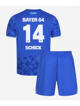 Billige Bayer Leverkusen Patrik Schick #14 Tredjedraktsett Barn 2025-26 Kortermet (+ Korte bukser)